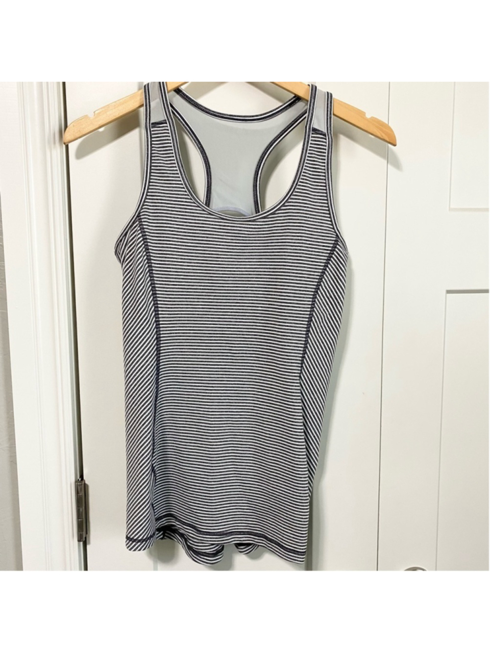 Kyodan striped tank top with padded bra size small
